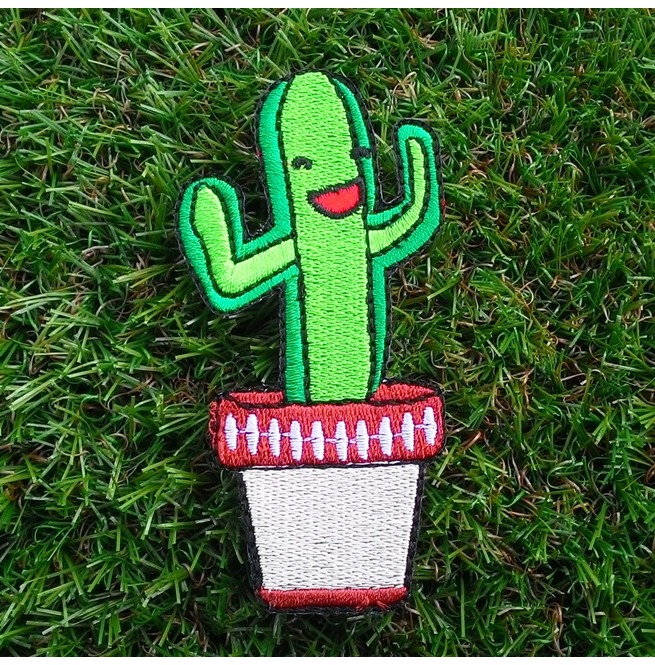 Lovely Cactus Iron On Patch. RebelsMarket