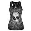 Rebelsmarket 3 d print skulls flowers hollow out back punk tank top women tanks tops and camis 8