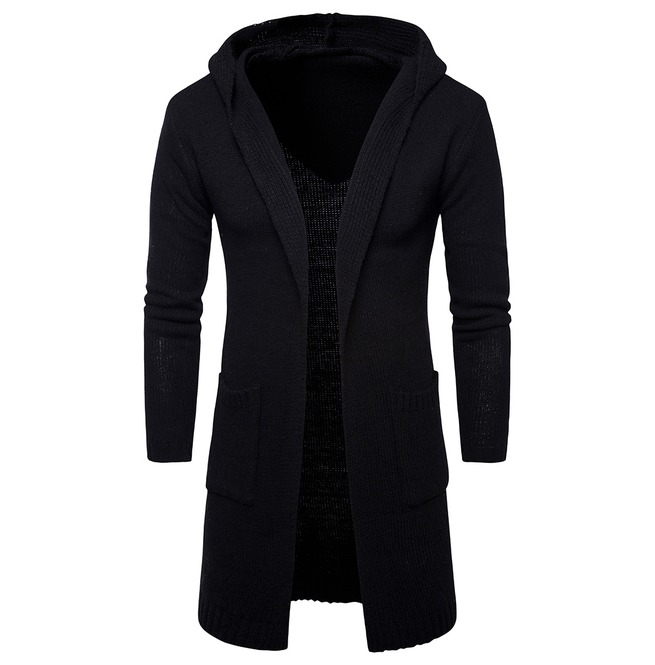 Men's Classic Knitted Hooded Cardigan RebelsMarket