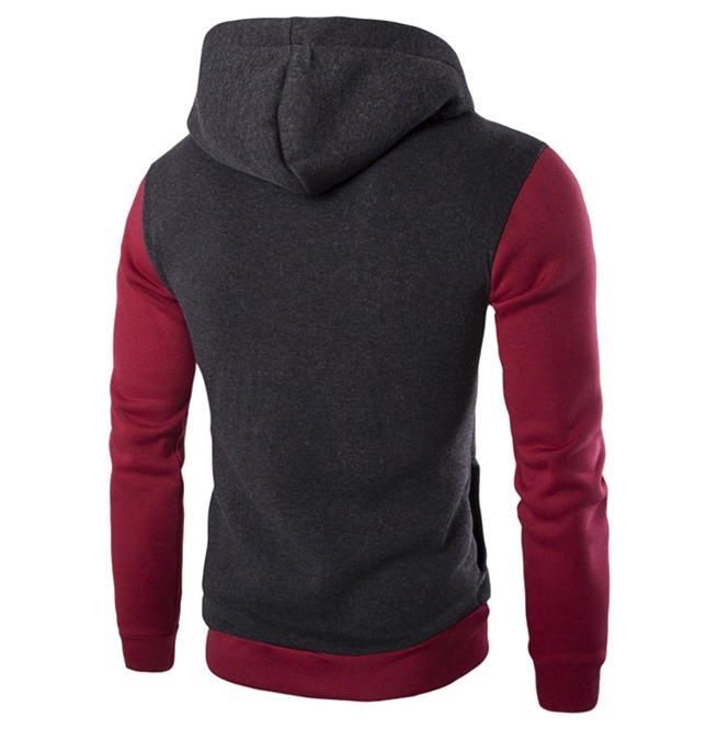 Punk Double Zipper Buckle Autumn Winter Hoodie Men RebelsMarket