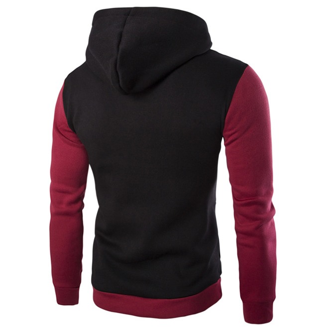 Punk Double Zipper Buckle Autumn Winter Hoodie Men RebelsMarket