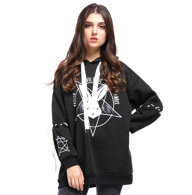 bunny pentagram hoodie