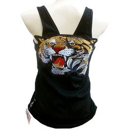 Rockabilly Punk Rock Baby TATTOO TIKI SKULL Emo Designer TANK-TOP SHIRT M//L 10