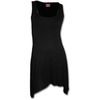 Spiral Direct GOTHIC ELEGANCE - Goth Bottom Camisole Dress Black Plus Size