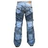 Hardcore Unique Handmade Rocker Denim Rivets Jeans Pant Hardcore Unique Handmade Rocker Denim Rivets Jeans Pant