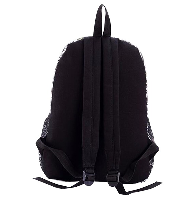 Goth Punk Zombie Graffiti Canvas Backpack Sport Travel Rebelsmarket