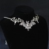 Necklace Choker Three Bat Witch Choker, Goth Gothic Wicca Jewelry Necklace Choker Three Bat Witch Choker, Goth Gothic Wicca Jewelry