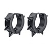 Rebelsmarket spiked unisex earrings black s ilver earrings 5