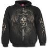 Spiral direct draco skull hoody black hoodies and sweatshirts