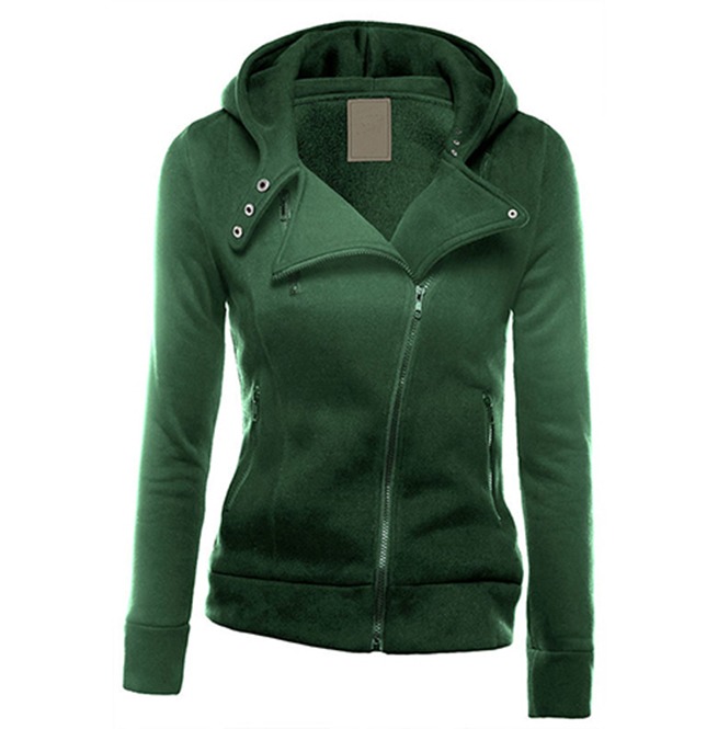 Streetwear Asymmetrical Zipper Hooded Cardigan RebelsMarket