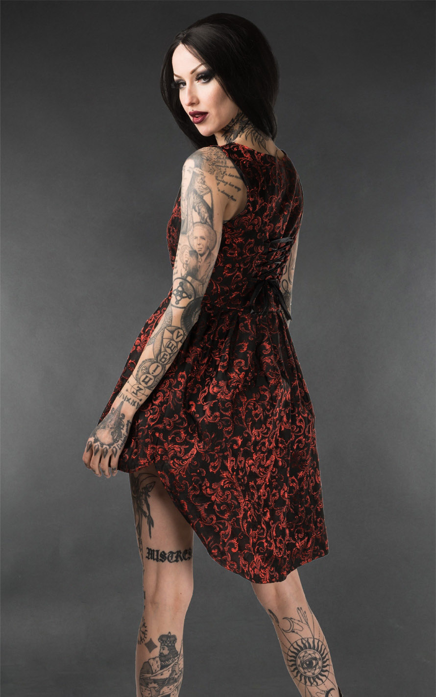rebelsmarket_black_red_brocade_victorian_gothic_short_front_long_back_mini_dress_dresses_4.jpg