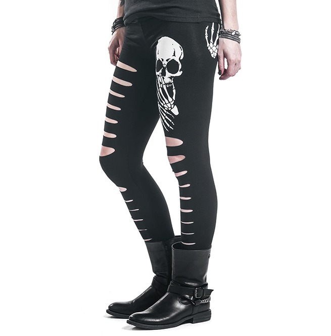 skeleton hands leggings