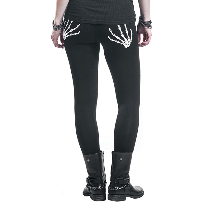skeleton hands leggings
