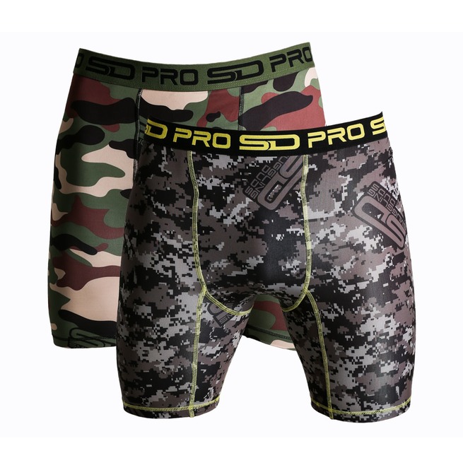 Sd Pro Range Compression Shorts Camo 2 Pack RebelsMarket