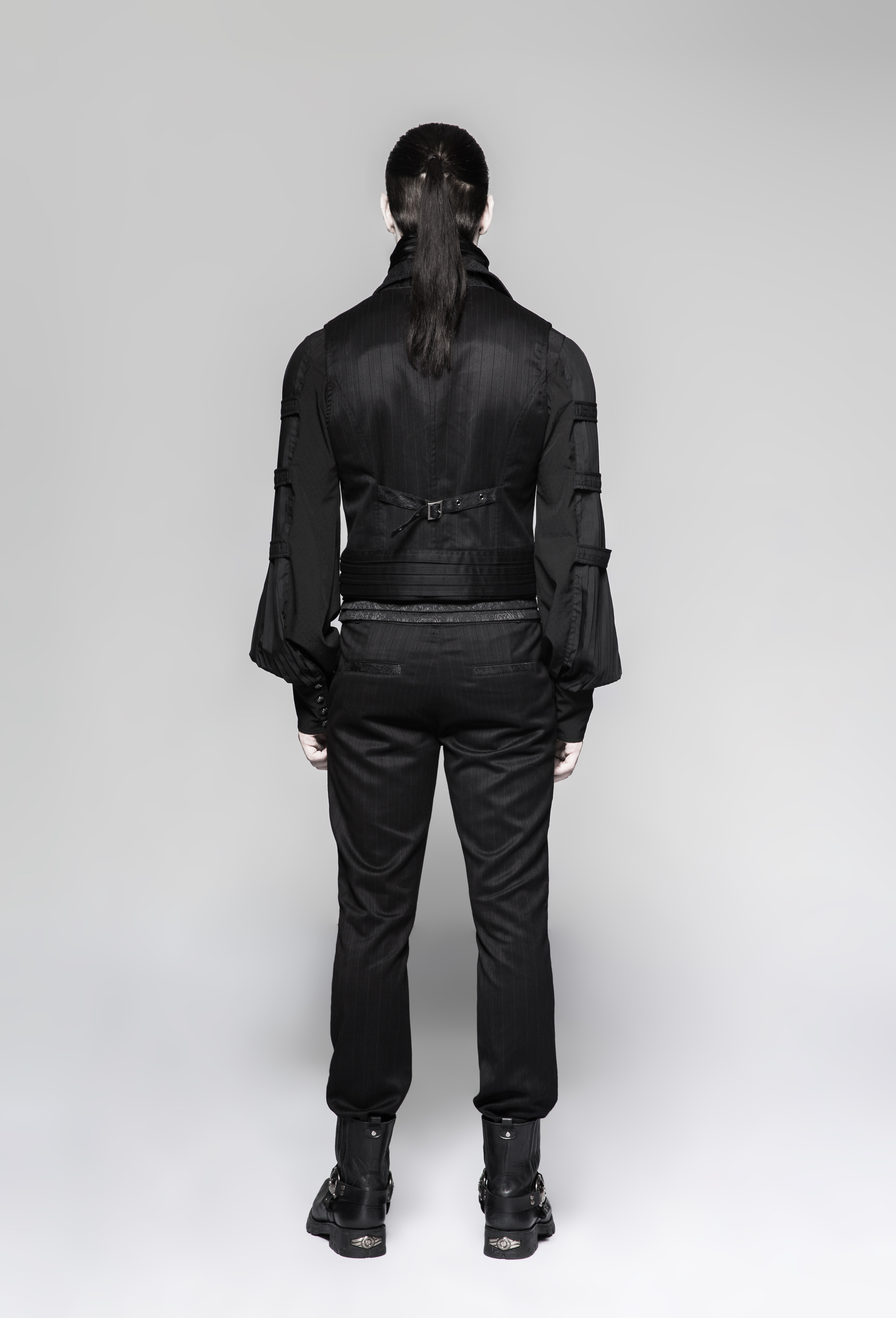 Striped steampunk pants deals
