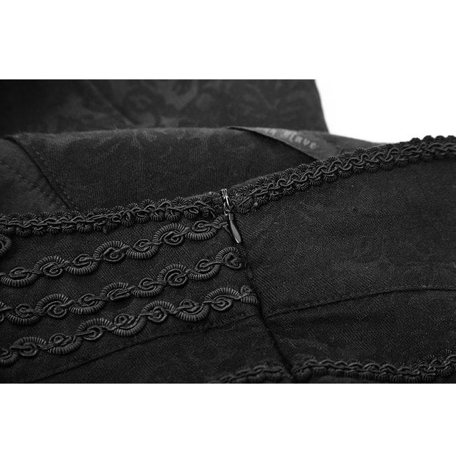 Damask Embroidered Pants Punk Rave RebelsMarket