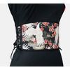 Obi kimono belt japanese cranes sakura wide wrap belt waist cincher sash belts and buckles