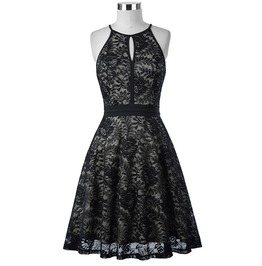 Gothic Retro Vintage Sleeveless Black Keyhole Lace Dress Gothic Retro Vintage Sleeveless Black Keyhole Lace Dress
