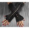 Rebelsmarket sexy lace up fingerless black sleeve gloves womens accessories gloves 5