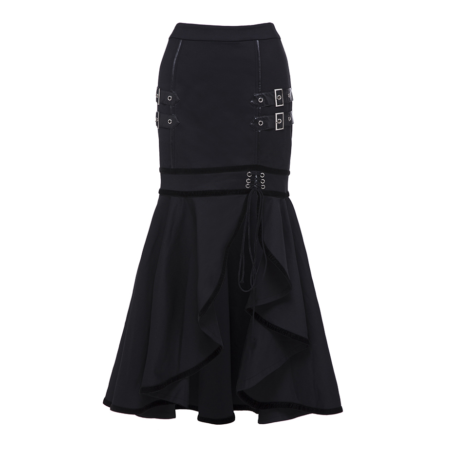 rebelsmarket_zip_up_trumpet_skirt_with_lace_up_and_strips_details_womens_bottom_skirts_6.png