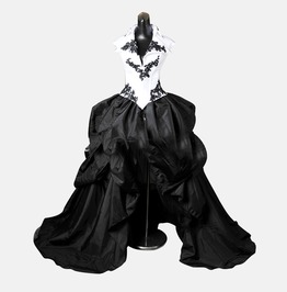 Gothic Wedding Dress Black White Fantasy Gown Made To Measure Handmade Uk Gothic Wedding Dress Black White Fantasy Gown Made To Measure Handmade Uk