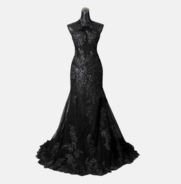 Gothic Wedding Dress Backless Gown Made To Measure Handmade Uk Gothic Wedding Dress Backless Gown Made To Measure Handmade Uk