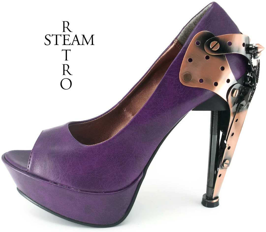 Free Shipping Ladies Steampunk Stiletto Shoes. - Boots | RebelsMarket