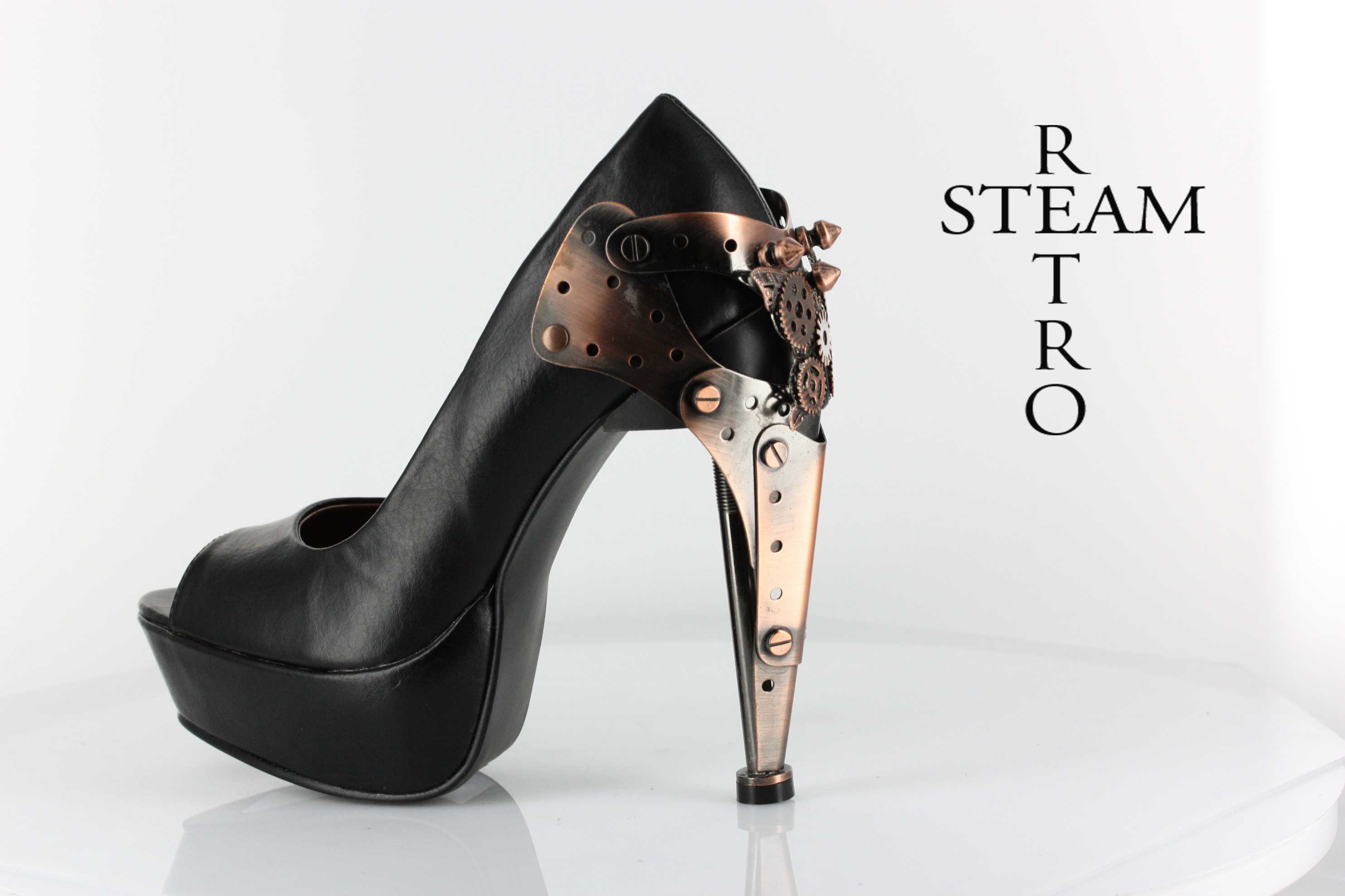 Free Shipping Ladies Steampunk Stiletto Shoes. - Boots | RebelsMarket