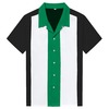 Men's Three Color Colorblock Short Sleeve Shirt Men's Three Color Colorblock Short Sleeve Shirt