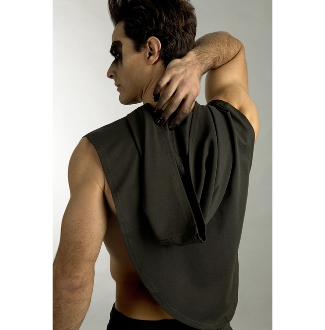 Asymmetrical Cape Grey Hooded Cape Mens Hooded Cape RebelsMarket