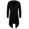 Rebelsmarket mens fashion cloak midi hooded jacket jackets 2