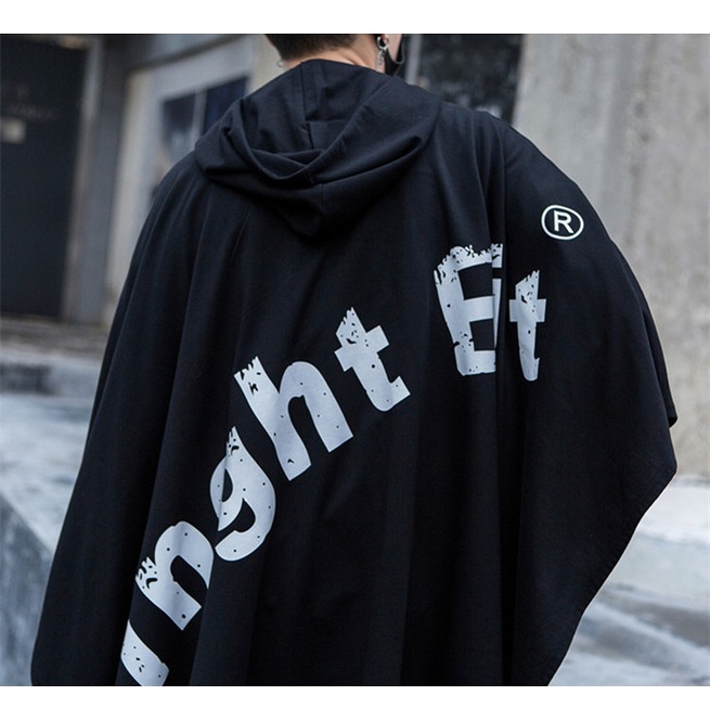 New Men Coat Hooded Gothic Steampunk Sweater Rock Cloak RebelsMarket