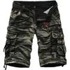 Pleated print design military army camouflage cargo short pants shorts and capris
