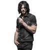 Punk rave causal tie dye short sleeves punk shirts with two pockets shirts