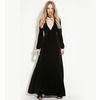 Black velvet maxi dress dresses