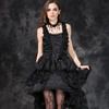 Dw069 elegant gothic jacquard fishtail dress with three dimensional flowers dresses