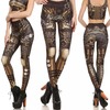 Rebelsmarket steampunk mechanical gear cosplay design high waist leggings women leggings 6