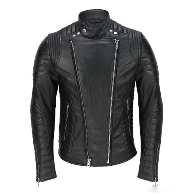 Mens Genuine Real Lambskin Leather Motorcycle Jacket ... (655 x 665 Pixel)