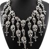 Crystal skull maxi necklace necklaces