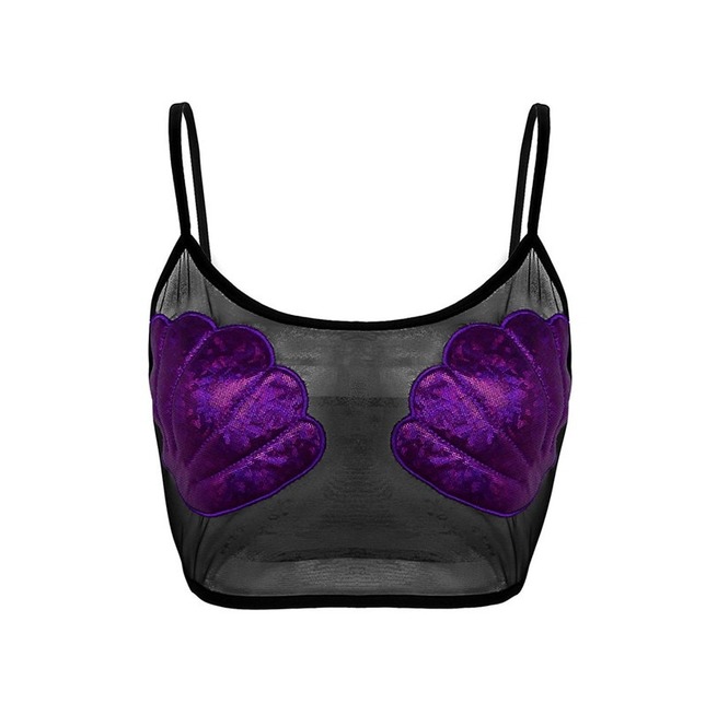 sheer spaghetti strap top