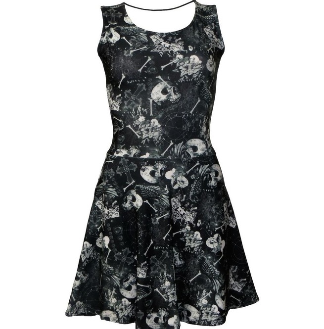 skeleton skater dress