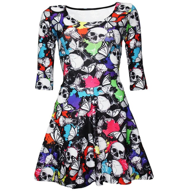 colourful skater dress