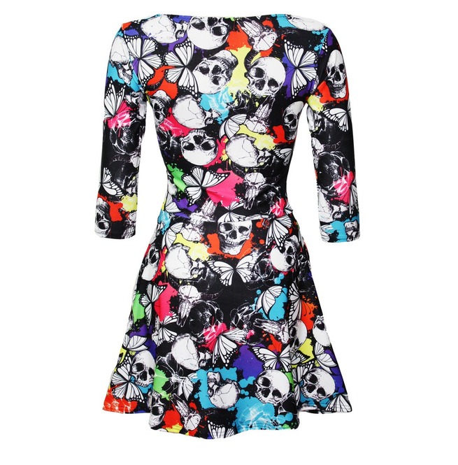 colourful skater dress