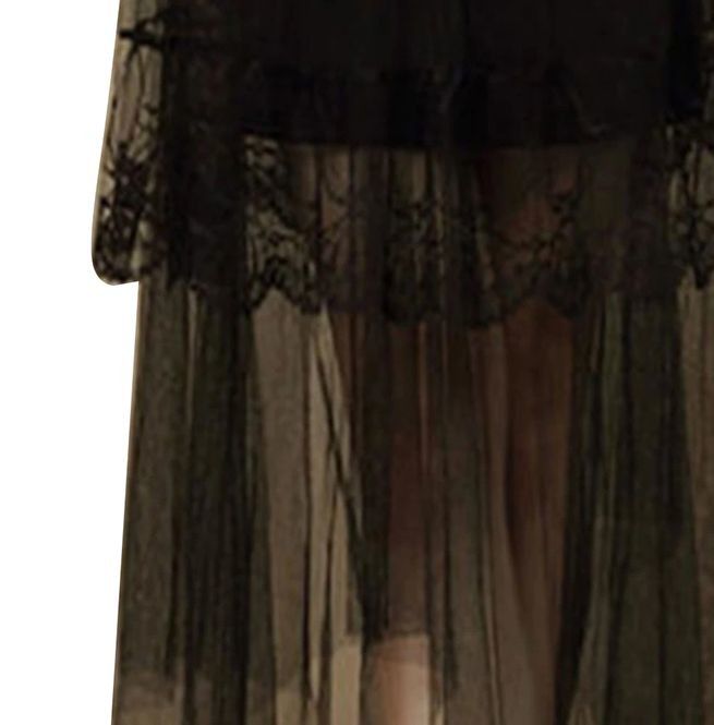 Women S Gothic Mesh Lace Black Skirts Rebelsmarket