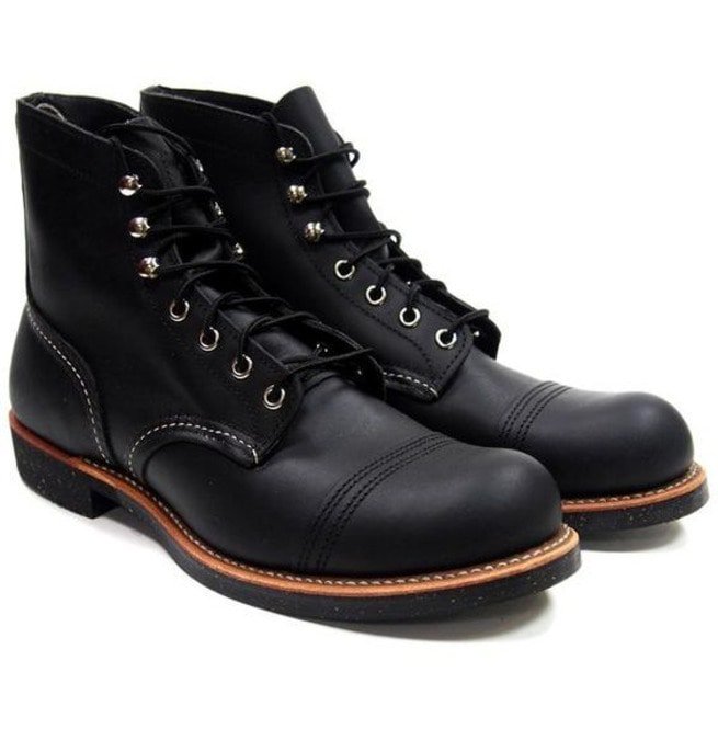 Handmade Men Black Leather Casual Boots Ankle High RebelsMarket handmade-men-black-leather-casual-boots-ankle-high-rebelsmarket