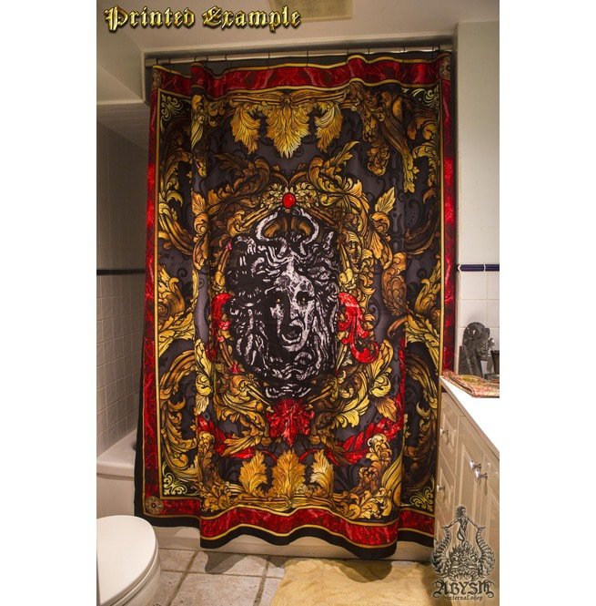 Gore Blood Eye Monster Shower Curtain Dark Grunge Rebelsmarket