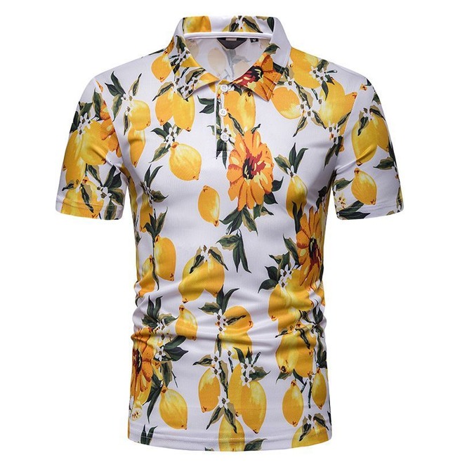 lemon polo shirt
