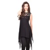 Black Asymmetrical Tunic, Eco Leather Tunic, Sleeveless Tunic, Plus Size Black Asymmetrical Tunic, Eco Leather Tunic, Sleeveless Tunic, Plus Size