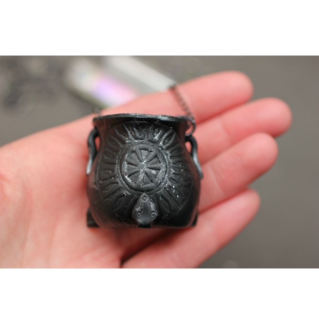 Reversible Witch's Cauldron Necklace RebelsMarket