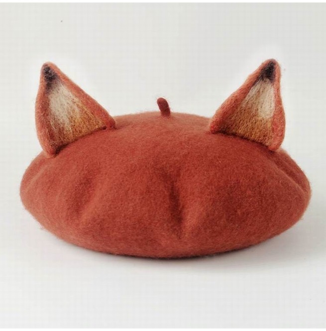 orange beret hat